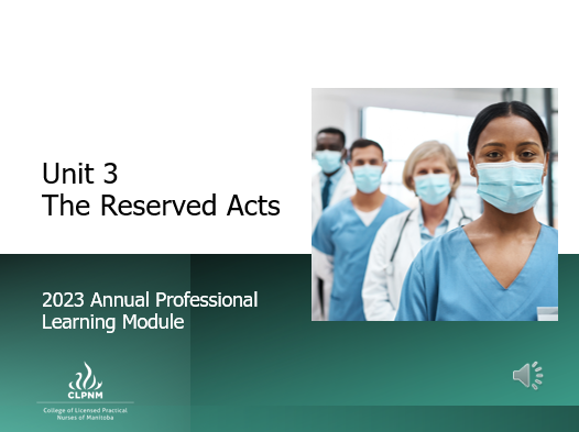 Unit 3: The Reserved Acts